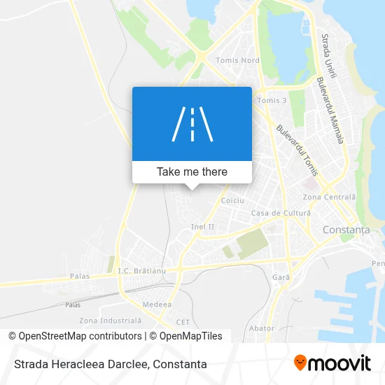 Strada Heracleea Darclee map