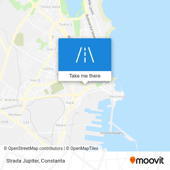 Strada Jupiter map
