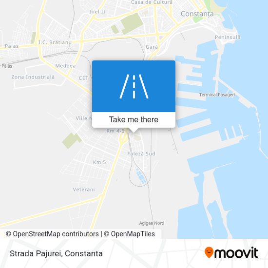 Strada Pajurei map