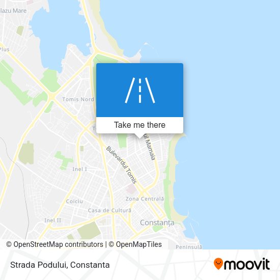 Strada Podului map