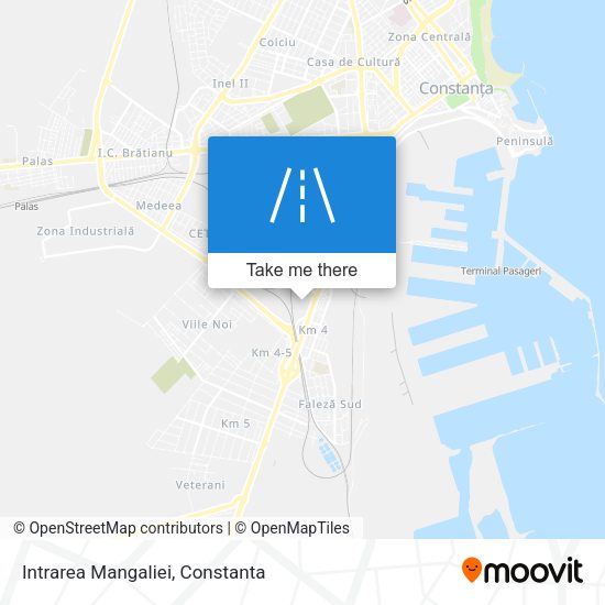 Intrarea Mangaliei map