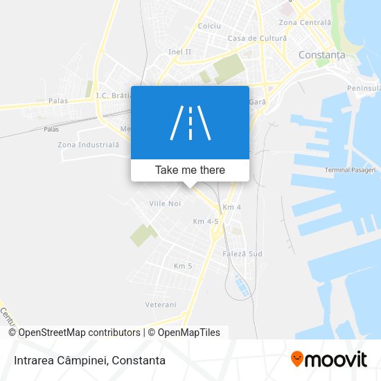 Intrarea Câmpinei map