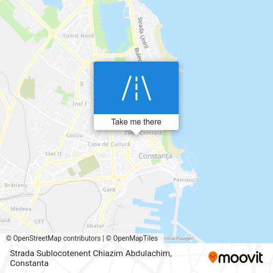Strada Sublocotenent Chiazim Abdulachim map
