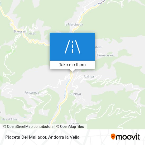 Placeta Del Mallador map