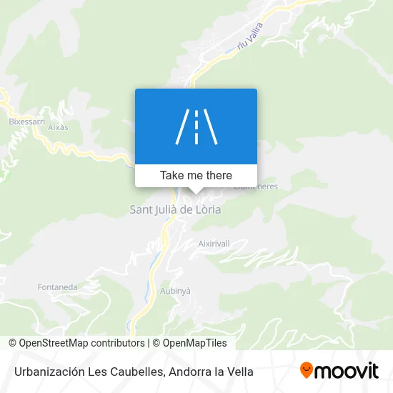 Urbanización Les Caubelles map