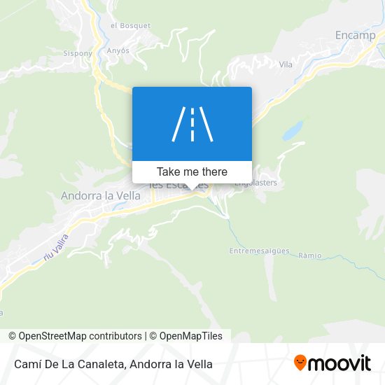Camí De La Canaleta map