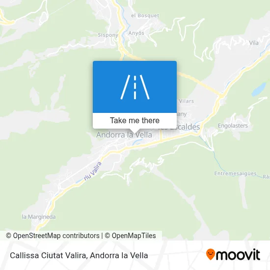 Callissa Ciutat Valira map