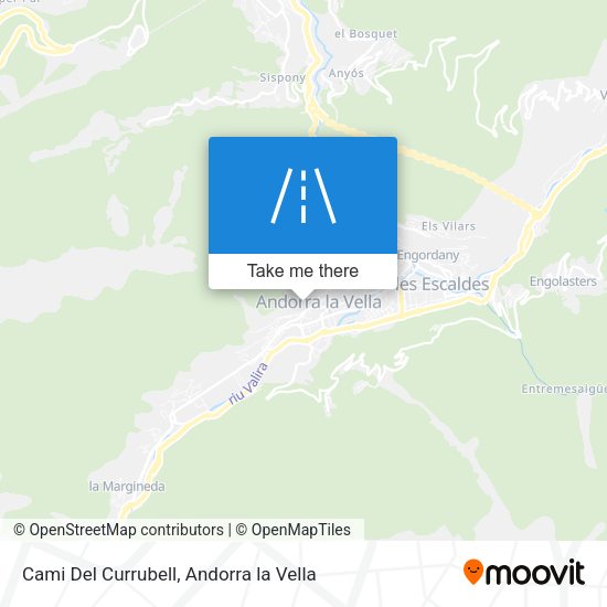 Cami Del Currubell map