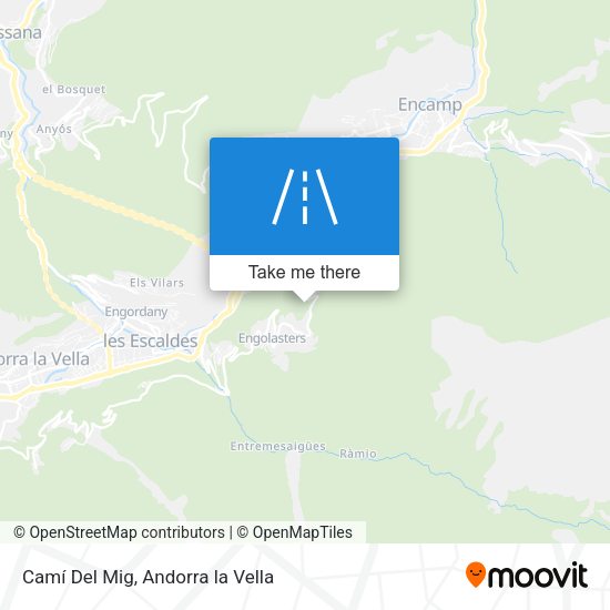 Camí Del Mig map