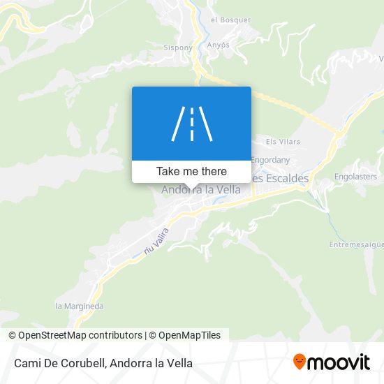 Cami De Corubell map