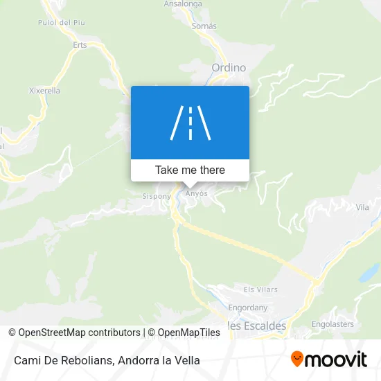 Cami De Rebolians map
