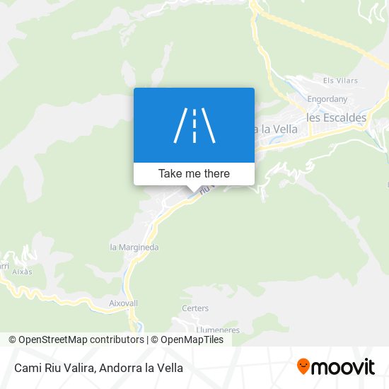 Cami Riu Valira map