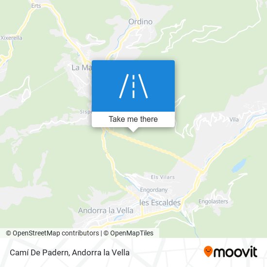 Camí De Padern map