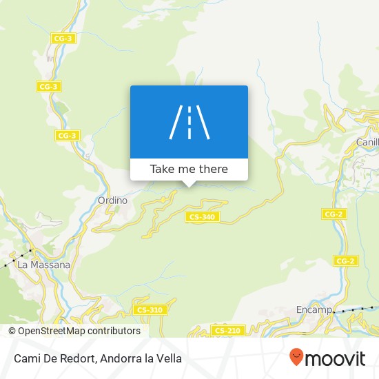 Cami De Redort map