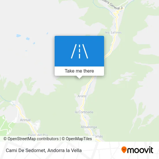 Cami De Sedornet map