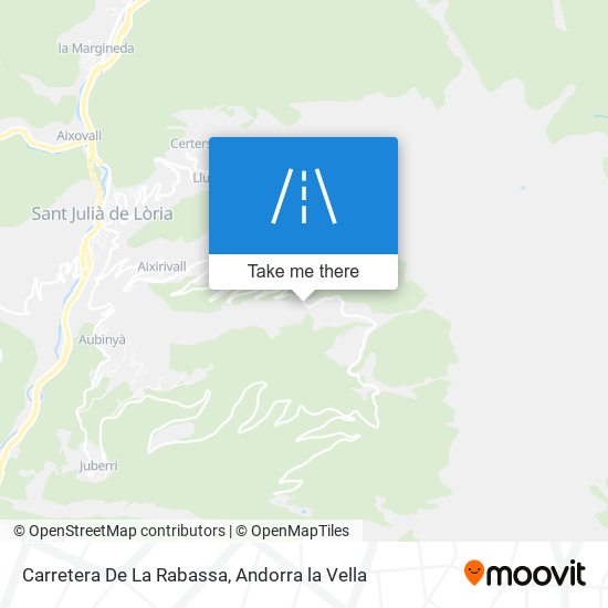 Mapa Carretera De La Rabassa