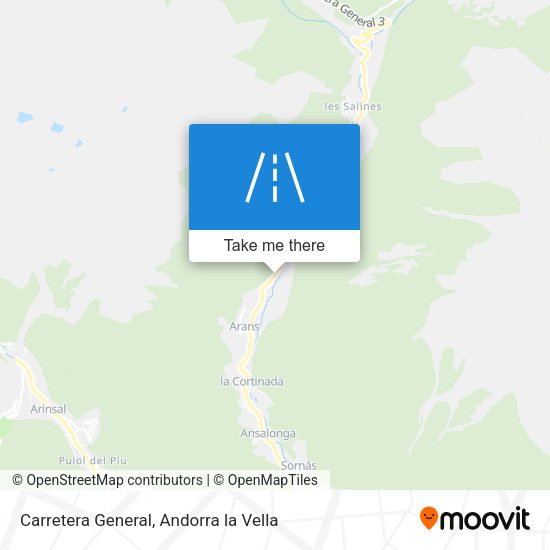 Carretera General map