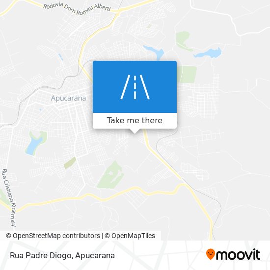 Mapa Rua Padre Diogo