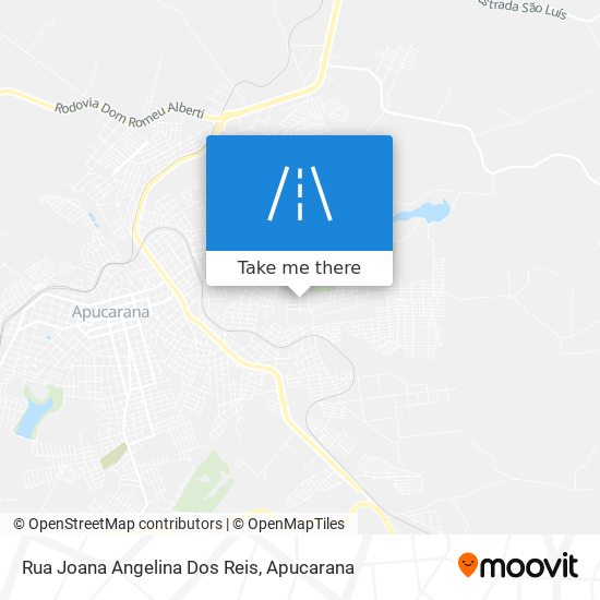 Mapa Rua Joana Angelina Dos Reis