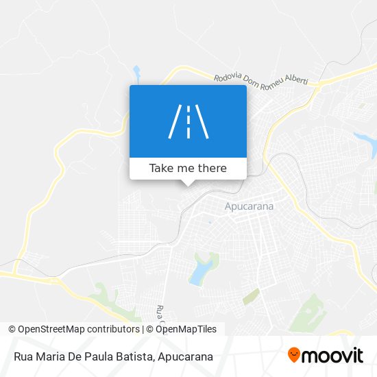 Mapa Rua Maria De Paula Batista