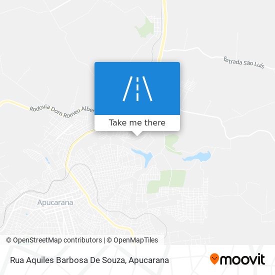 Mapa Rua Aquiles Barbosa De Souza