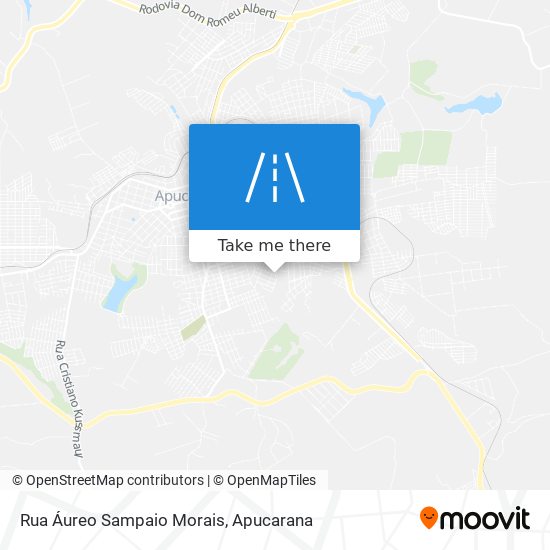 Mapa Rua Áureo Sampaio Morais