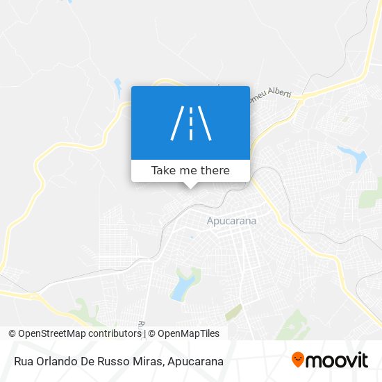 Mapa Rua Orlando De Russo Miras
