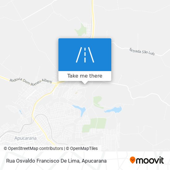 Rua Osvaldo Francisco De Lima map