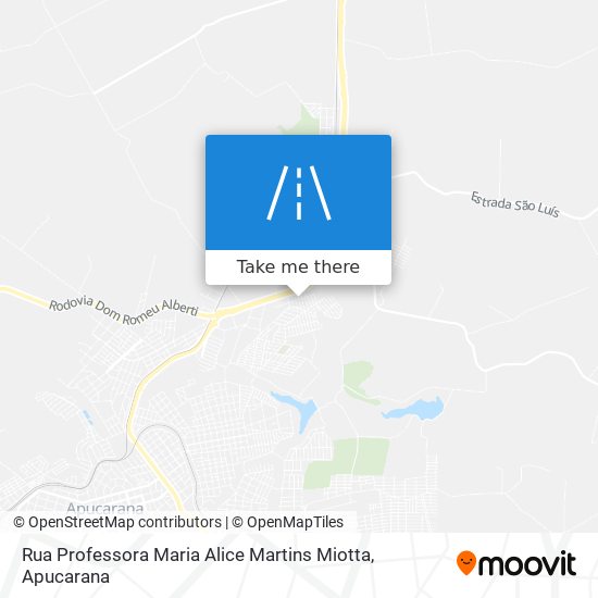 Rua Professora Maria Alice Martins Miotta map