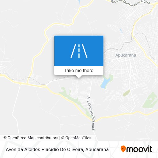 Avenida Alcides Placídio De Oliveira map