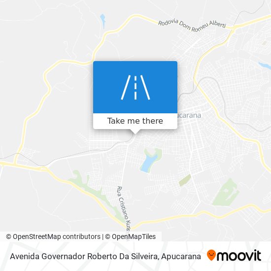 Mapa Avenida Governador Roberto Da Silveira