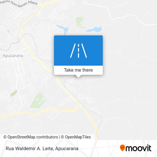 Rua Waldemir A. Leite map