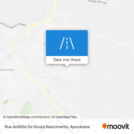 Mapa Rua Andidio De Souza Nascimento