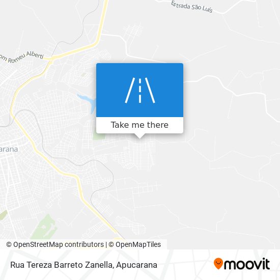 Mapa Rua Tereza Barreto Zanella