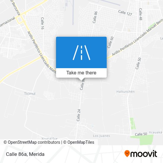 Calle 86a map