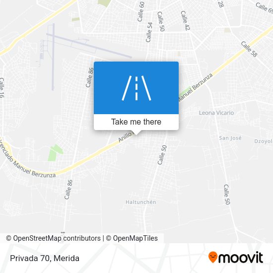 Mapa de Privada 70