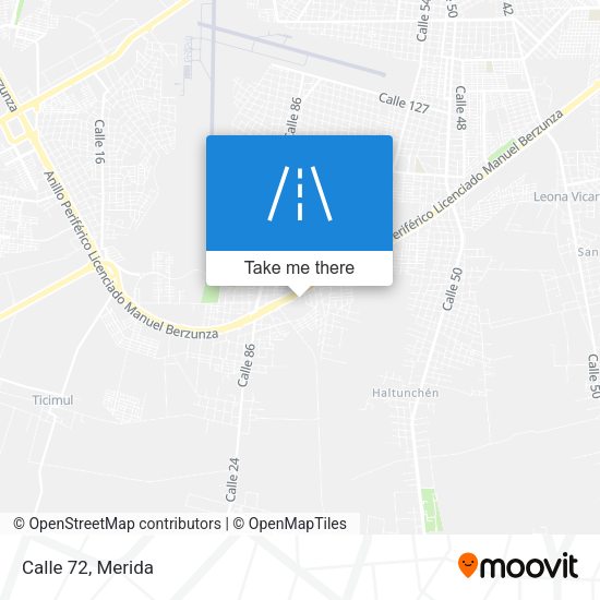 Calle 72 map