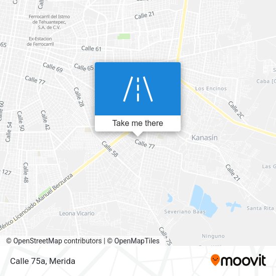 Calle 75a map