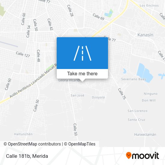 Mapa de Calle 181b