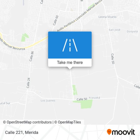 Calle 221 map