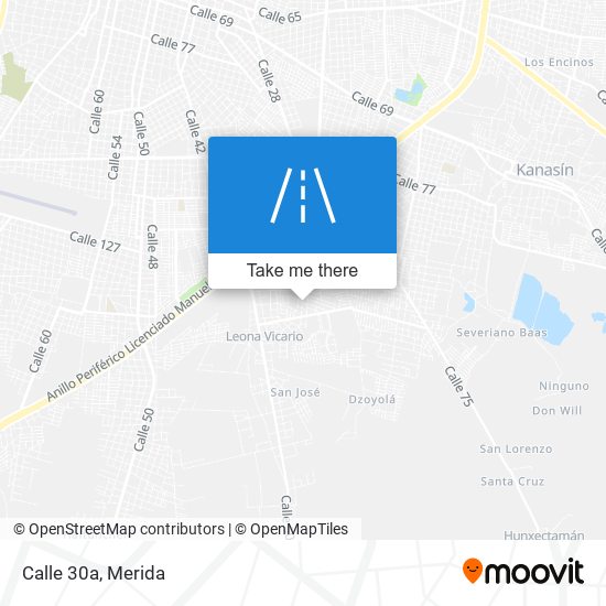 Calle 30a map