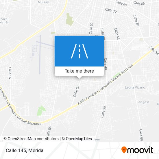 Calle 145 map