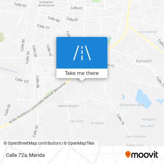 Calle 72a map