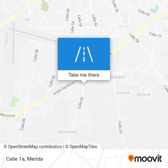 Calle 1a map