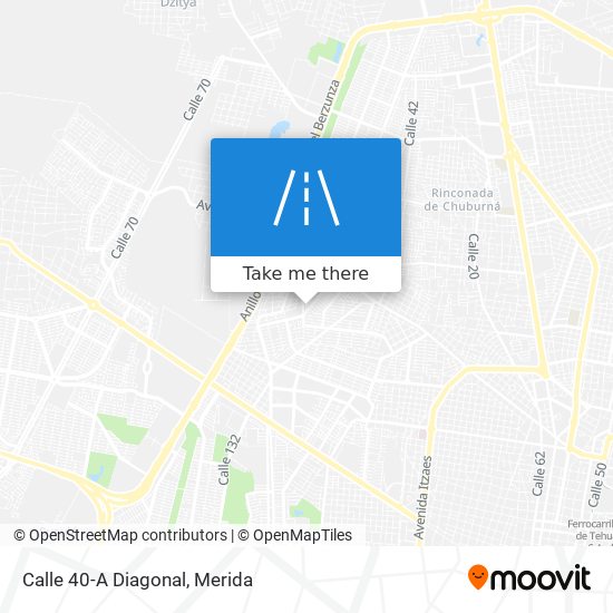 Calle 40-A Diagonal map