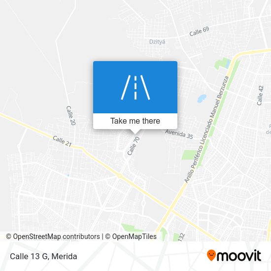 Mapa de Calle 13 G