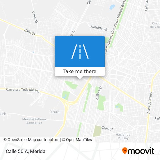 Calle 50 A map