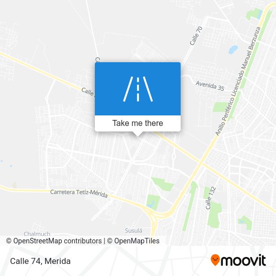 Calle 74 map