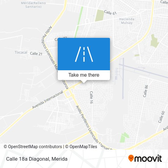 Mapa de Calle 18a Diagonal