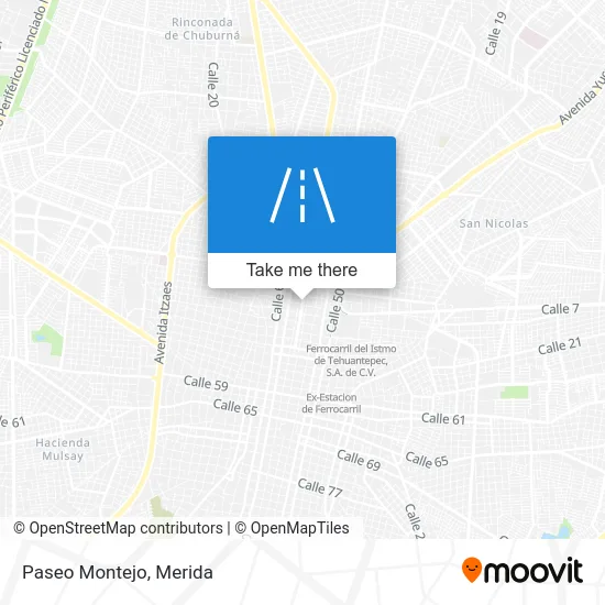Paseo Montejo map